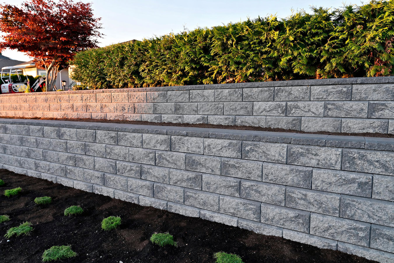 Concrete retaining walls in West Fargo, ND
